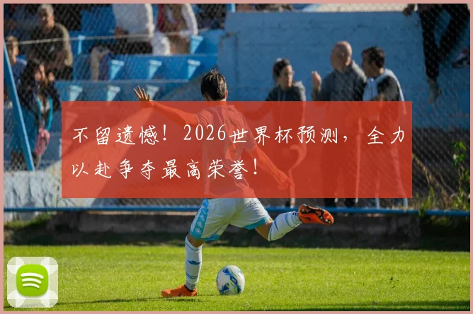 不留遗憾!2026世界杯预测,全力以赴争夺最高荣誉!