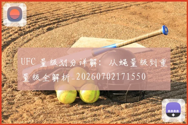 UFC 量级划分详解:从蝇量级到重量级全解析_20260702171550